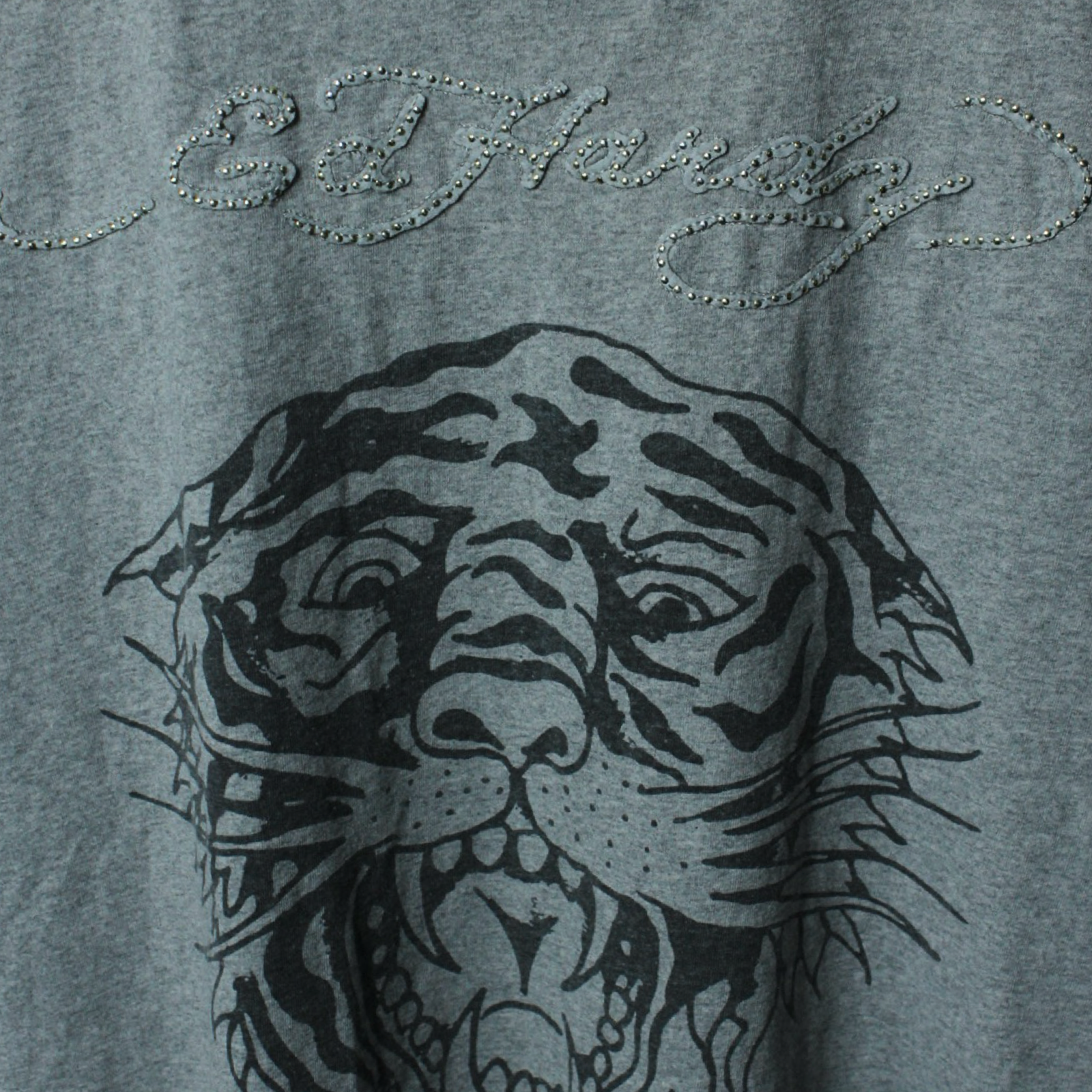 ED HARDY Tiger Studded Tee