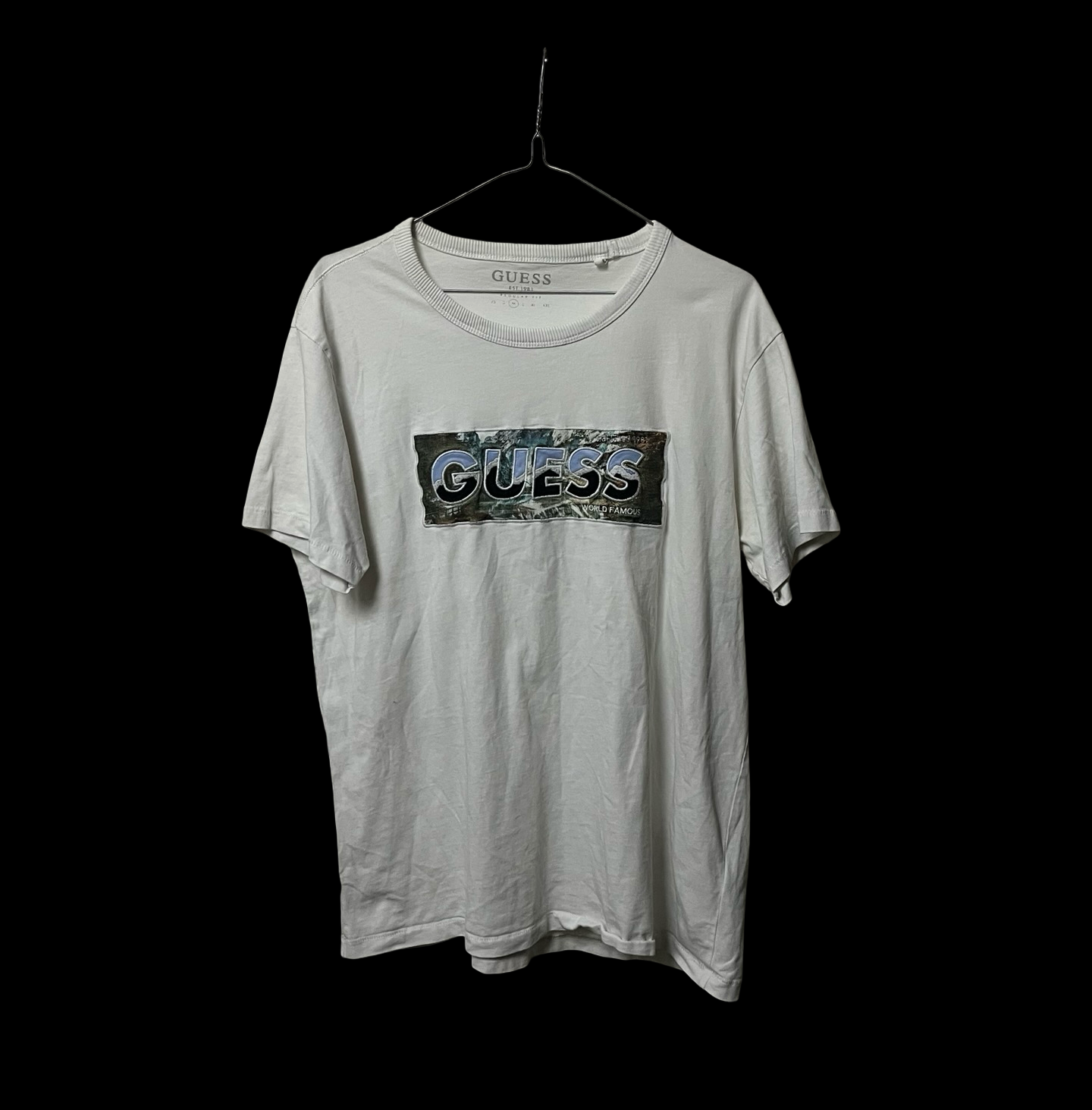 GUESS Spell Embroidered Logo Tee